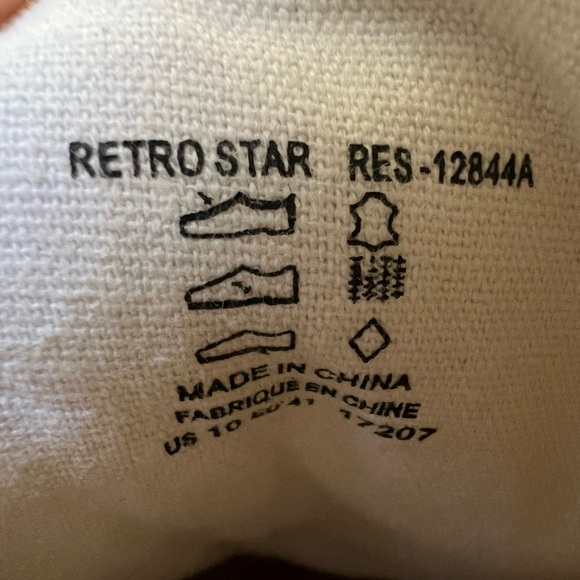 Taos Retro Star White Women’s Sneakers Low Top Size 10 - Picture 8 of 15